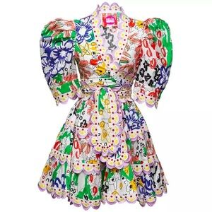 CeliaB Multicolor Embroidered Dress FREE SHIPPING